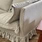 Striped Ruffle Sofa