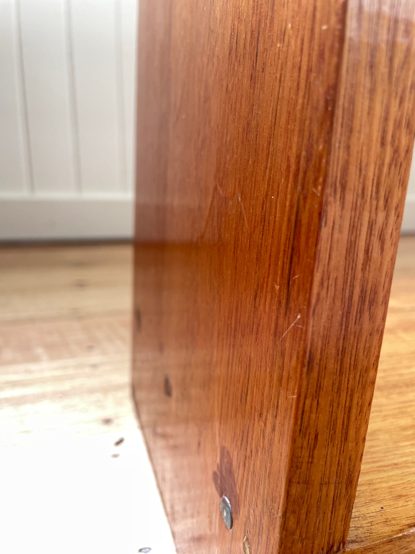 Vintage timber book shelf