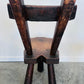 3 French Brutalist Ebonized chairs