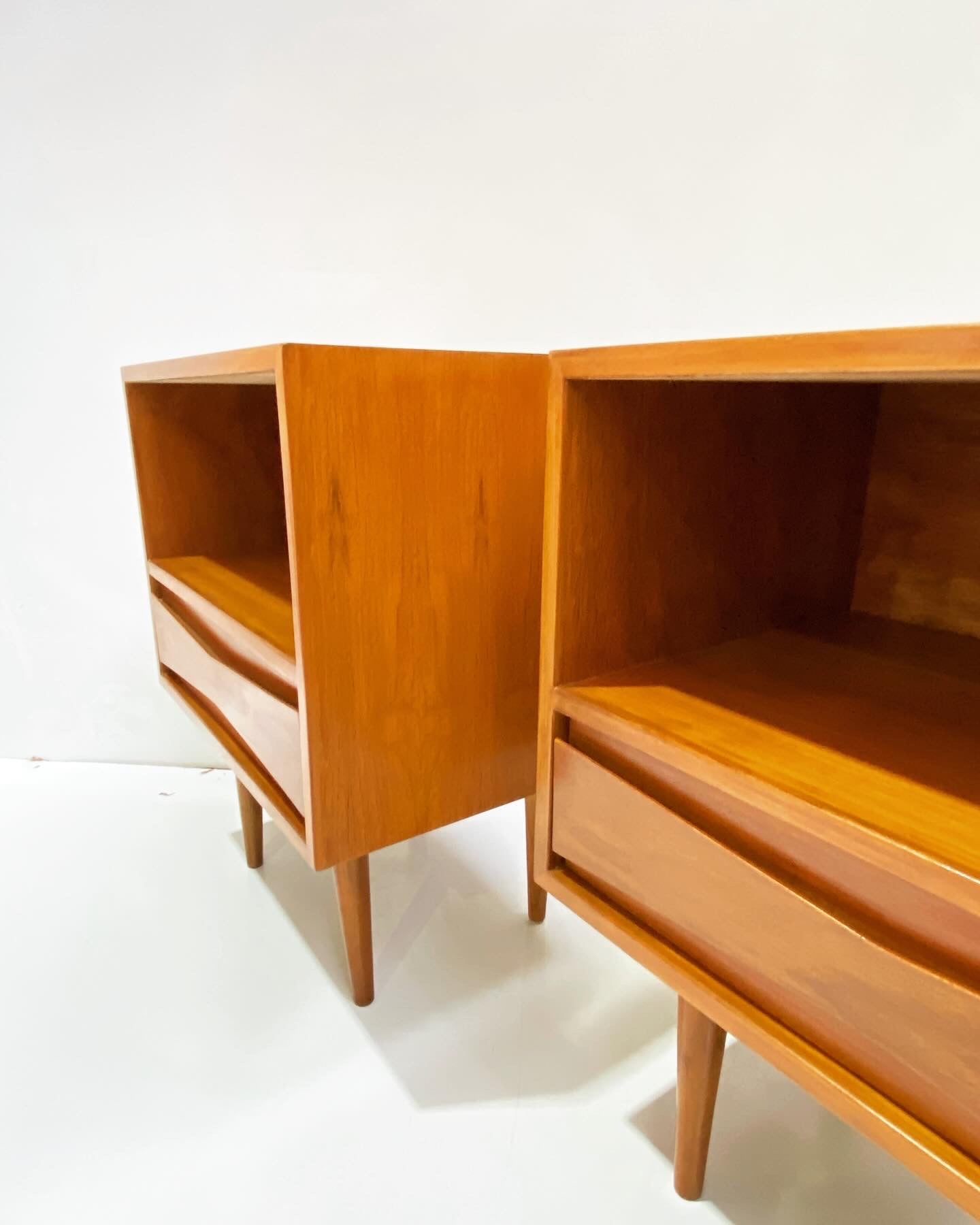 Pair of Teak Bedside Tables