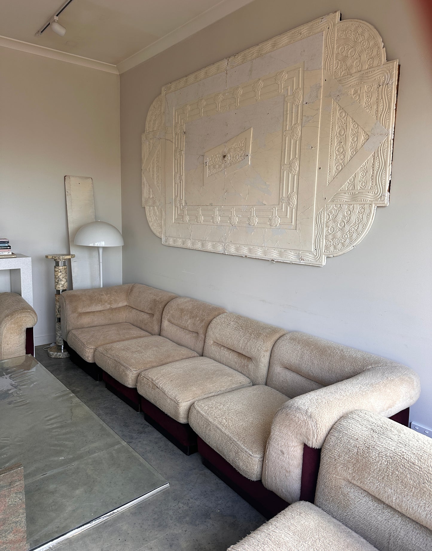 Vintage 8 Piece Fluffy Vanderoza Modular Sofa, 70’s