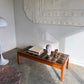 Vintage Mid-Century Green Tile & Timber Coffee Table