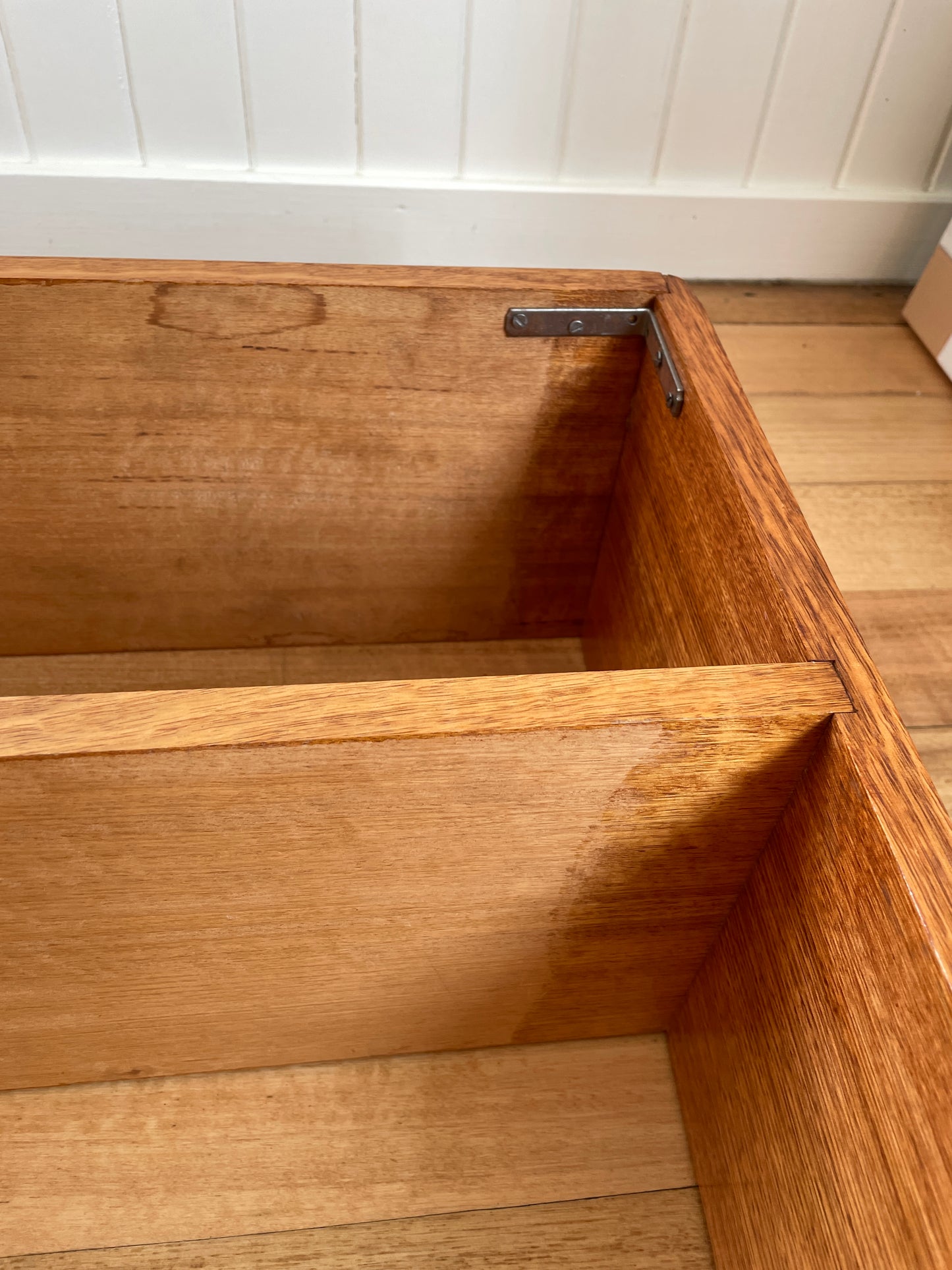 Vintage timber book shelf