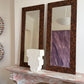 Vintage Walnut Burl Mirror (two available)