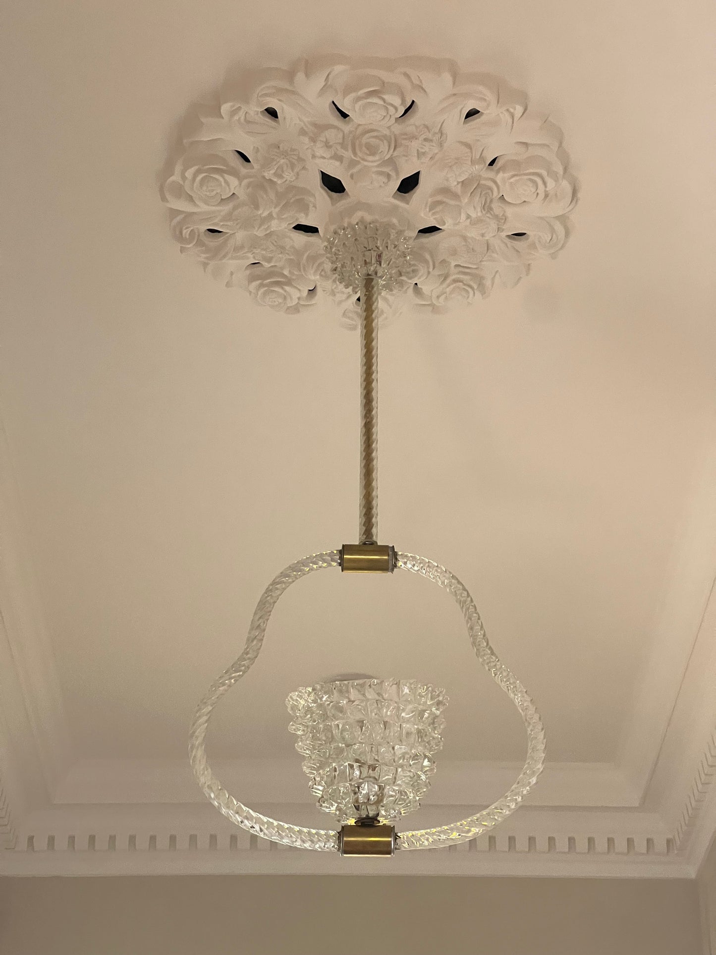 Vintage Murano Rostrato Pendant Light