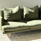 ON HOLD -Green Linen Jardan Nook Sofa
