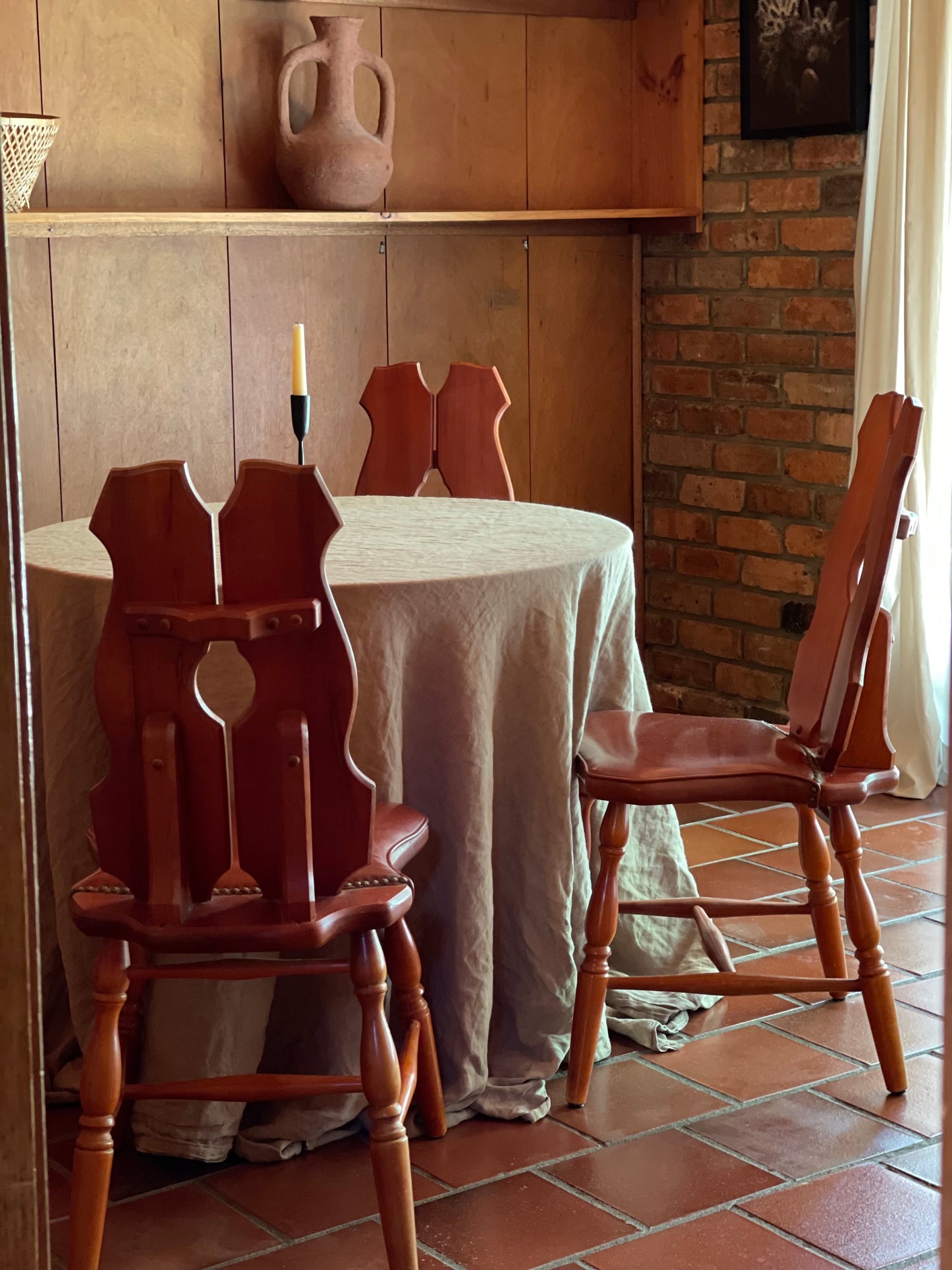 Set of Six Timber Dining Chairs