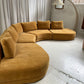 Bespoke Mustard Curved Modular Sofa