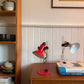 Vintage enamel desk lamps