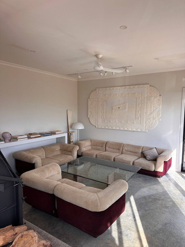 Vintage 8 Piece Fluffy Vanderoza Modular Sofa, 70’s