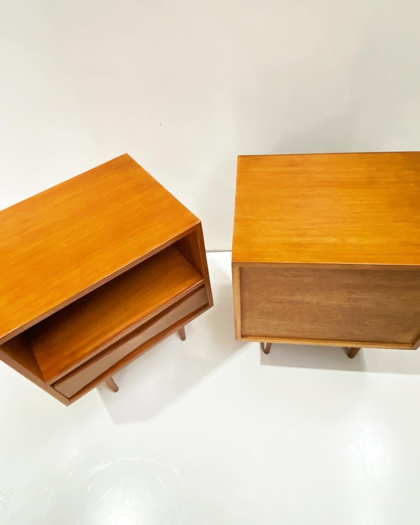 Pair of Teak Bedside Tables