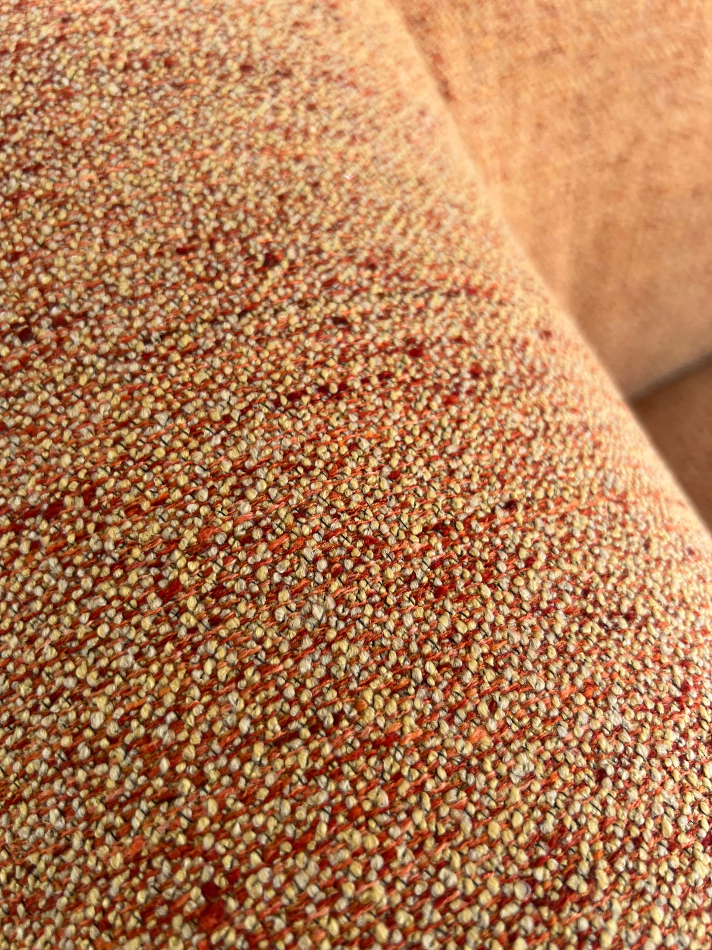 Bespoke Vintage Boucle Curved Modular Sofa