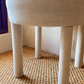 Set of Four Linen Dining Chairs