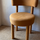 Set of Four Linen Dining Chairs