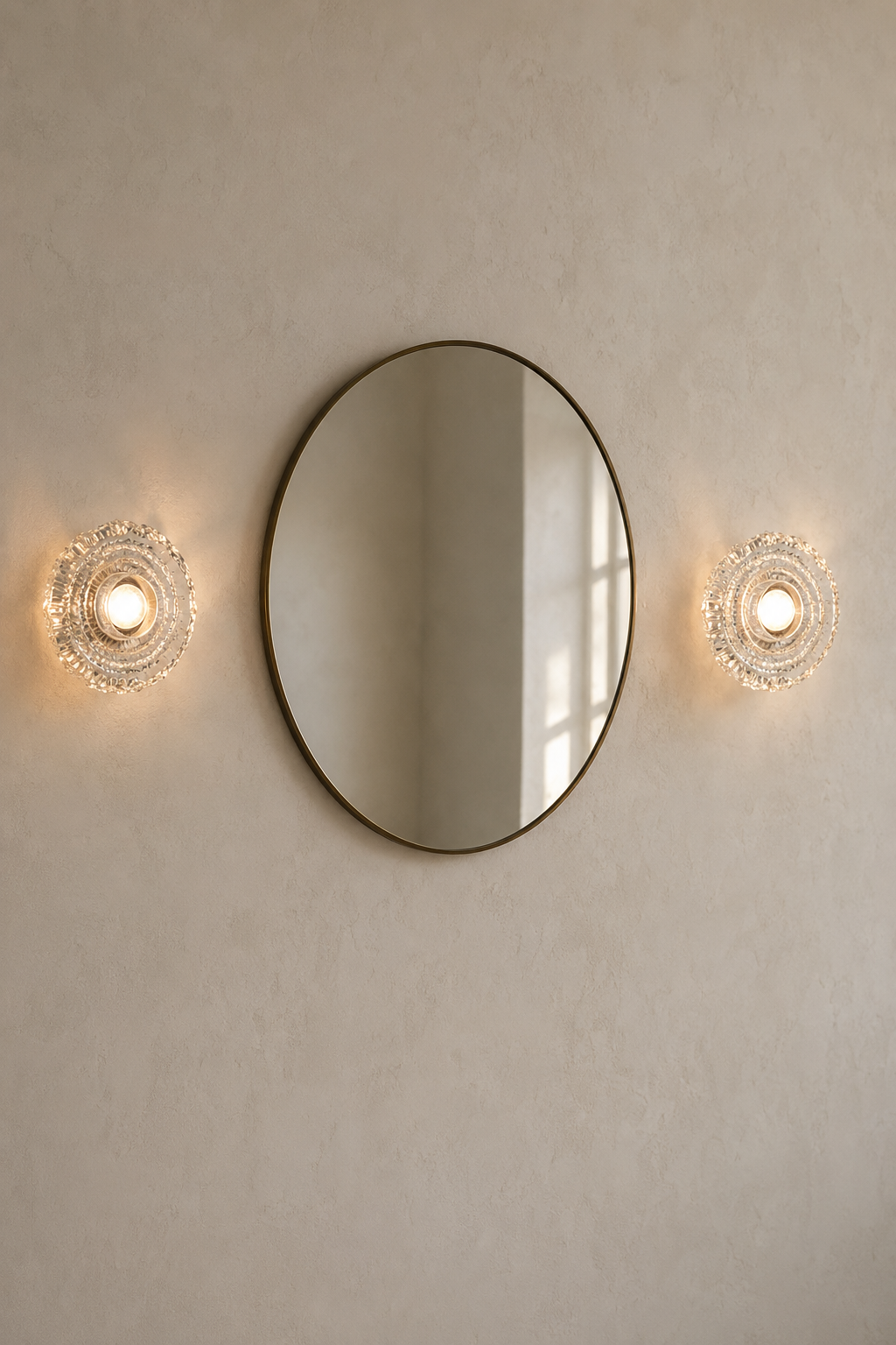 Peill & Putzler round glass vintage lights (circa 1970)