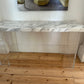 Lucite and Marble Console Table