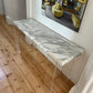 Lucite and Marble Console Table