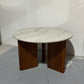 Custom Marble Desk with Walnut Legs