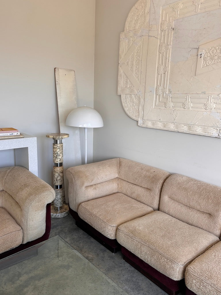 Vintage 8 Piece Fluffy Vanderoza Modular Sofa, 70’s