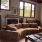 On Hold - Large Modular Soft Camel Velvet Sofa
