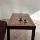 Vintage Mid-Century Rainbow Slate & Timber Coffee Table