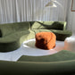 Bespoke Green Curved Modular Sofa
