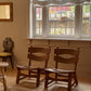 Pair of Brutalist Oak Chairs by Dittmann & Co, Netherlands, 1960's