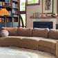 On Hold - Large Modular Soft Camel Velvet Sofa