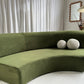 Bespoke Green Curved Sofa