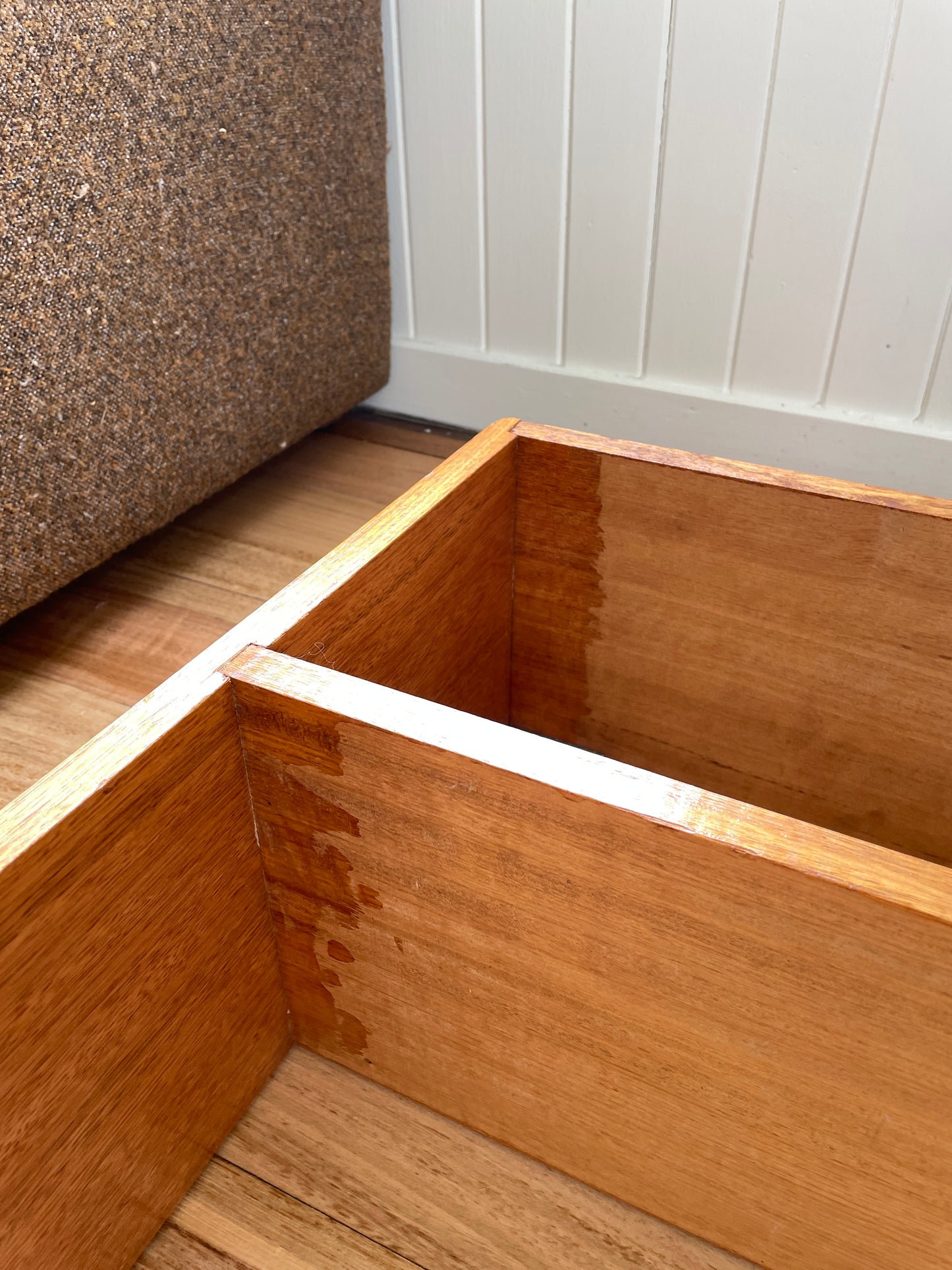 Vintage timber book shelf