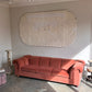 Vintage Dusty Pink Custom Made Sofas, 80's