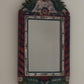 20th Century Folk Hand-Painted Wooden Mirror