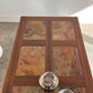 Vintage Mid-Century Rainbow Slate & Timber Coffee Table