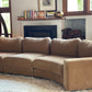 On Hold - Large Modular Soft Camel Velvet Sofa