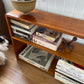 Vintage timber book shelf