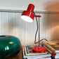 Mid Century red enamel desk lamp