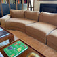 On Hold - Large Modular Soft Camel Velvet Sofa