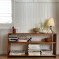 Vintage timber book shelf