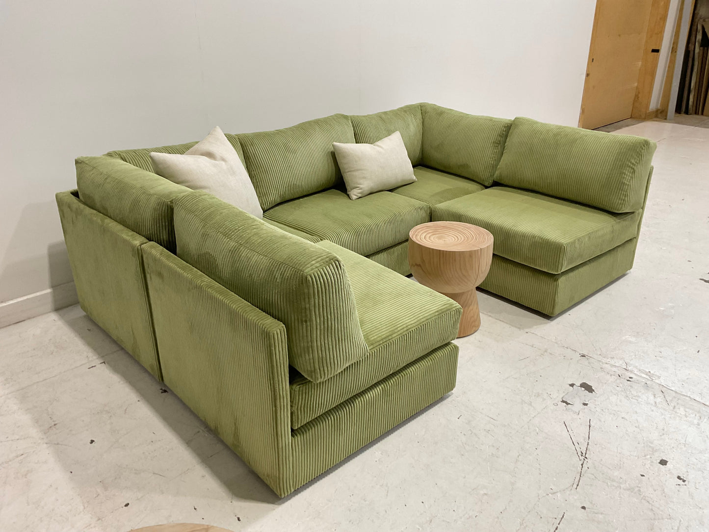 Deposit Custom Order - Yellow Modular Corduroy Sofa