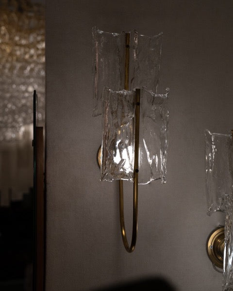 Pair of Murano Glass Wall Sconces