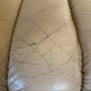 Peachy Cream Leather Sectional Sofa in the Style of De Sede