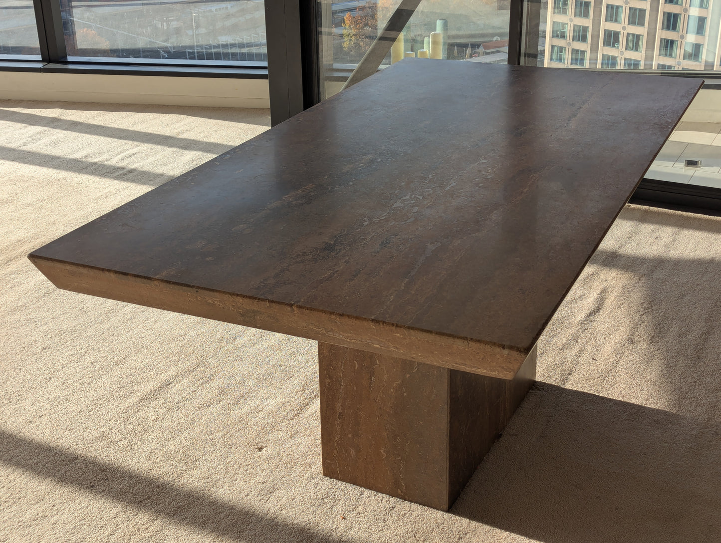 Travertine Dining Table