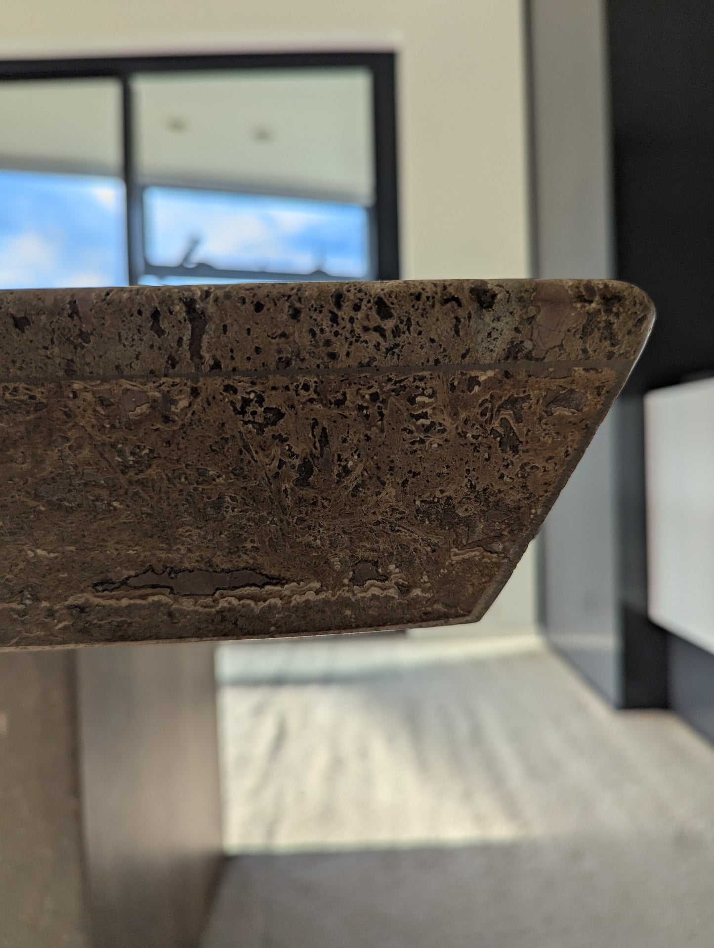 Italian Travertine Dining Table