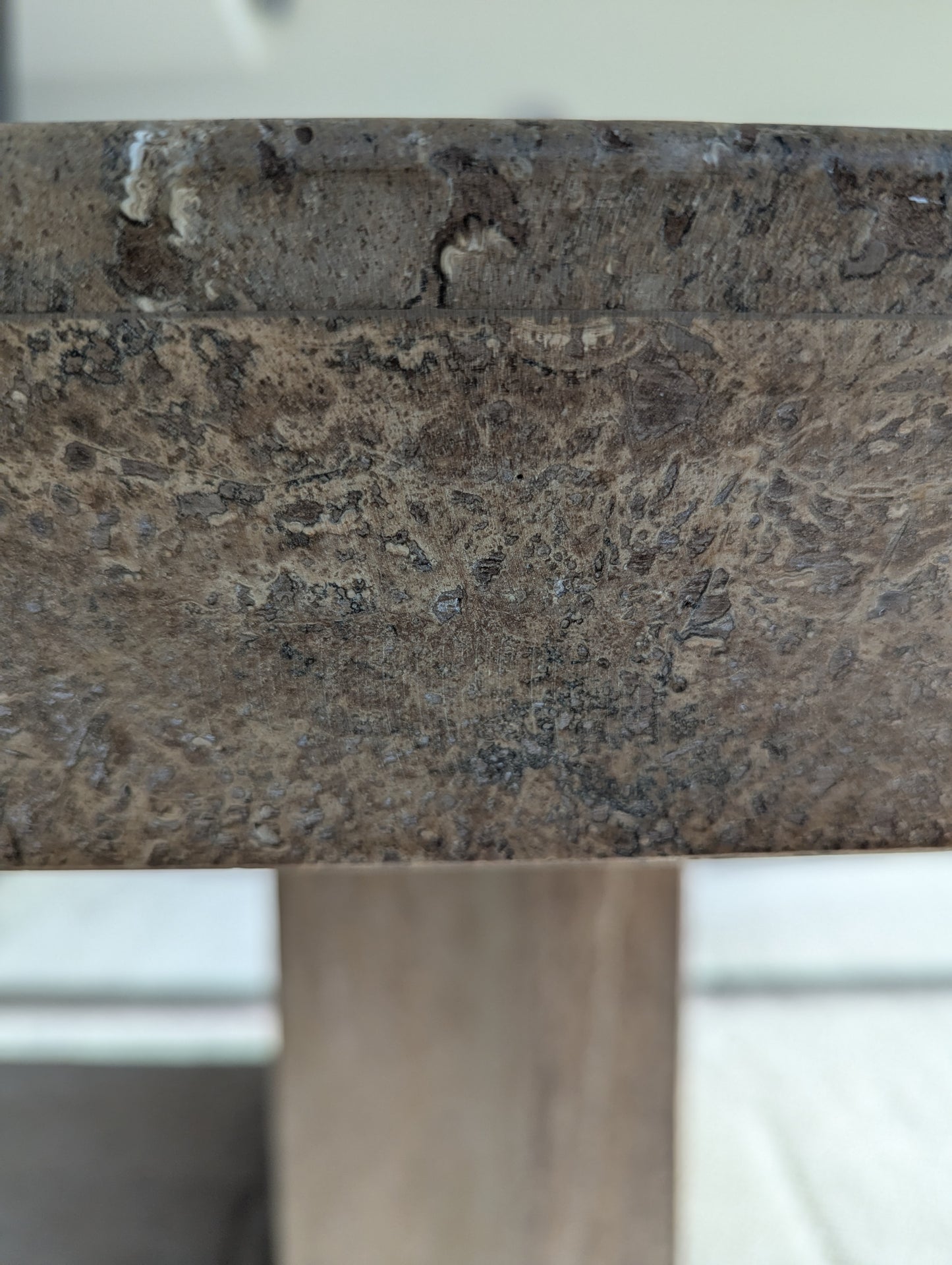 Italian Travertine Dining Table