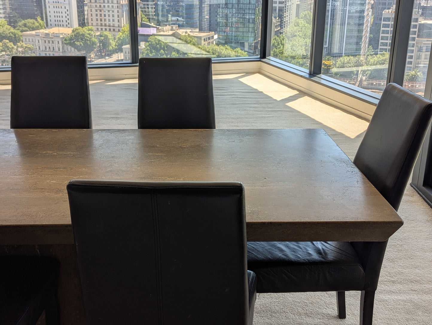 Italian Travertine Dining Table