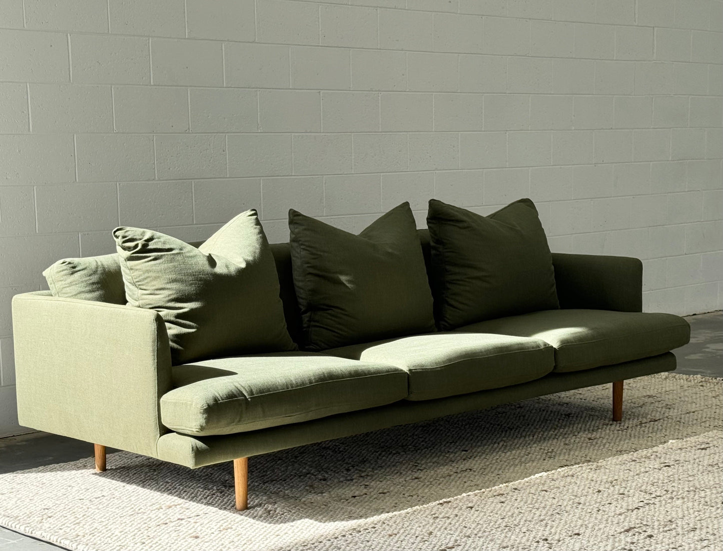 Custom Linen Jardan Nook Sofa