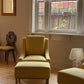 Pair of Lemon Lounge Chairs with Ottomans