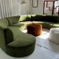 Bespoke Green Curved Modular Sofa