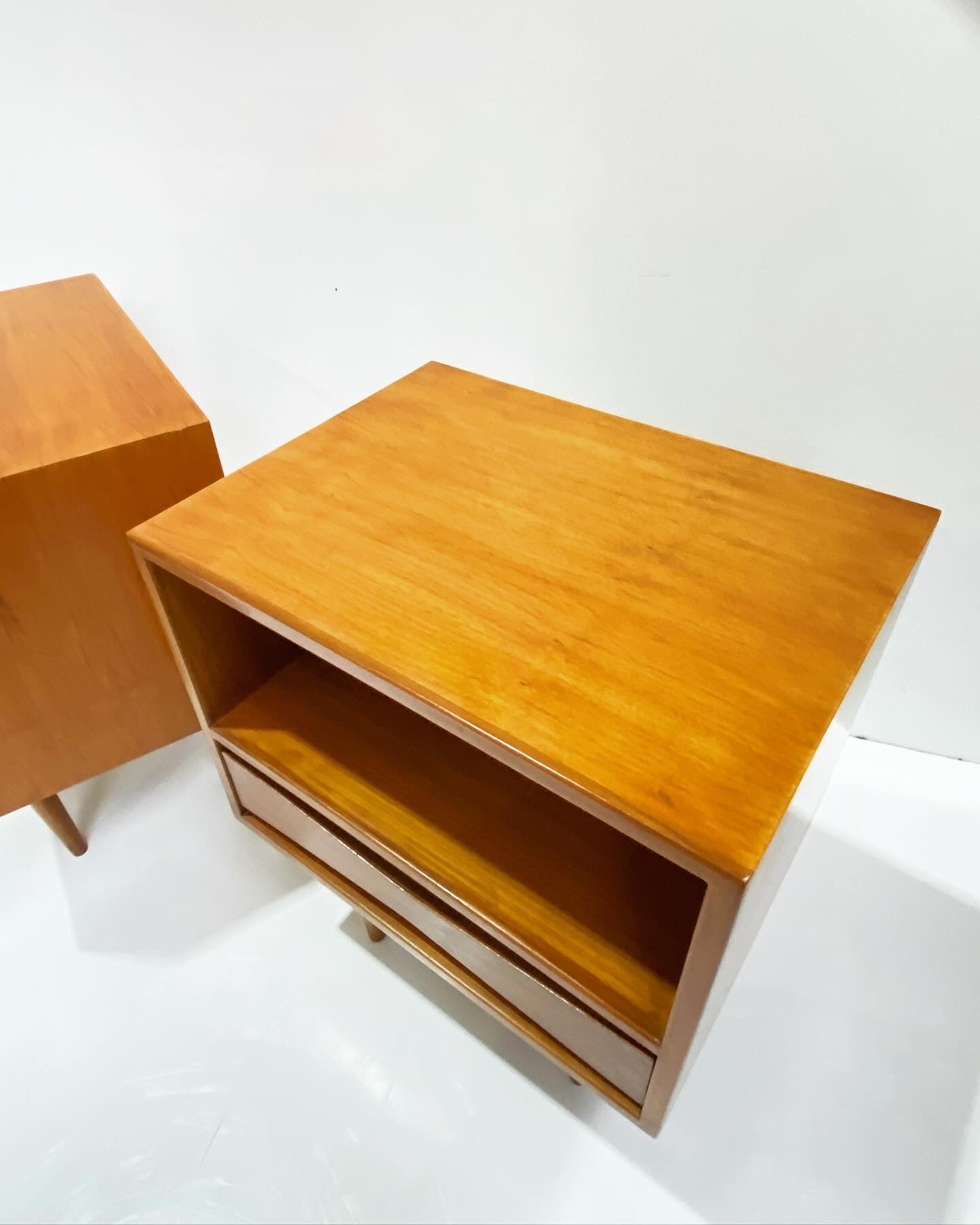 Pair of Teak Bedside Tables