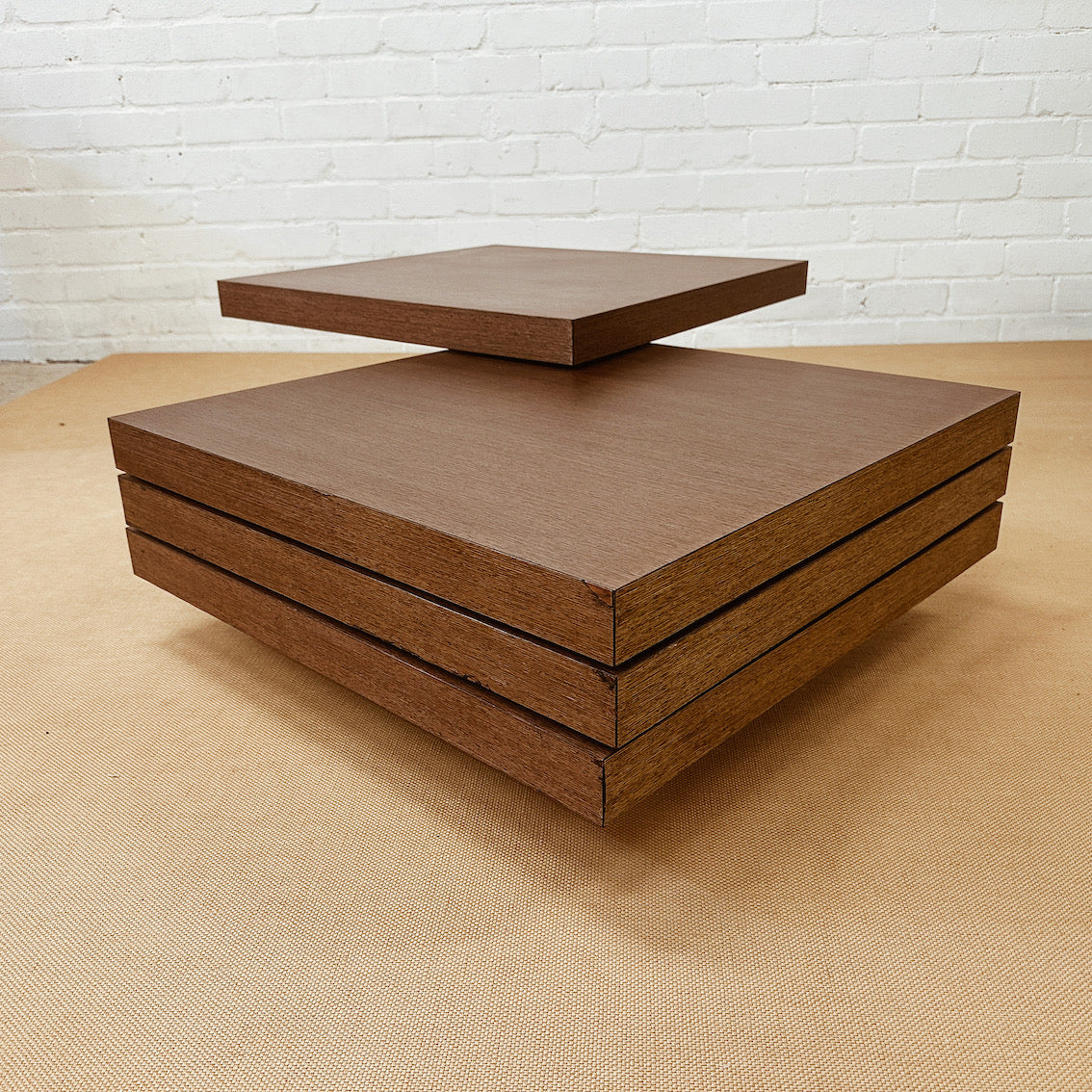 Vintage Ligne Roset Swivel Cocktail Coffee Table